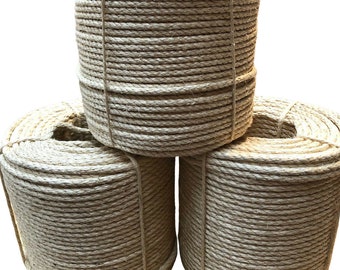 Sisal Rope Natural Various Sizes Lengths From 6mm To 20mm Cat Scratcher Decking