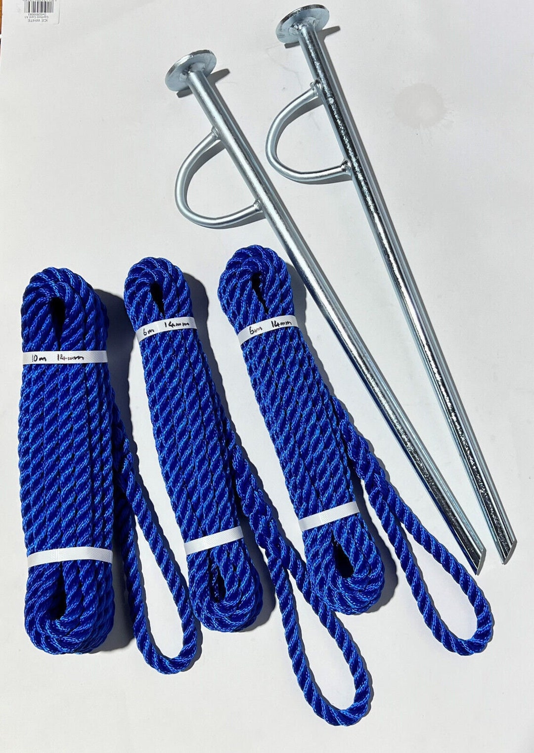 Mooring Pin Rope Pack 2 X Mooring Pin 2 X 6M 1 X 10M Etsy
