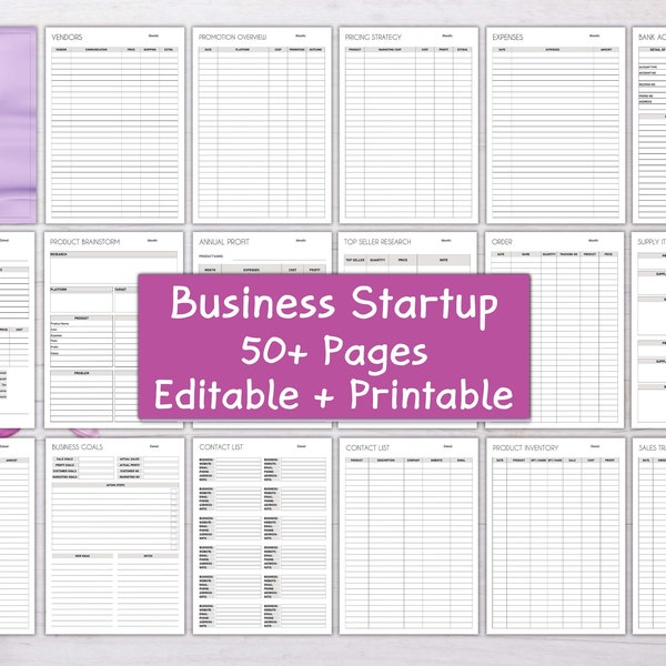 Business startup planner, startup planner, business planner, small business planner, entrepreneur planner, startup planning, business plan