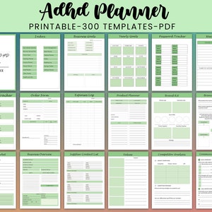 ADHD Planner Adult 2024: Ultimate Organizer Binder (Printable PDF)