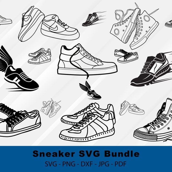 Sneakers Svg bundle, Sneaker Svg, Sneaker Png, Sneakers, Sneaker, Fashion Svg, Svg Files For Cricut, Running Shoes Svg, Boots Svg Png