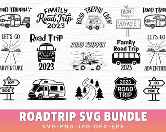 Road Trip SVG Bundle: Vacation Clipart (Digital Download)
