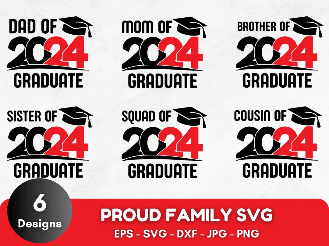 Proud Family SVG Bundle, Senior 2024 SVG, Graduation Svg Bundle, Senior ...