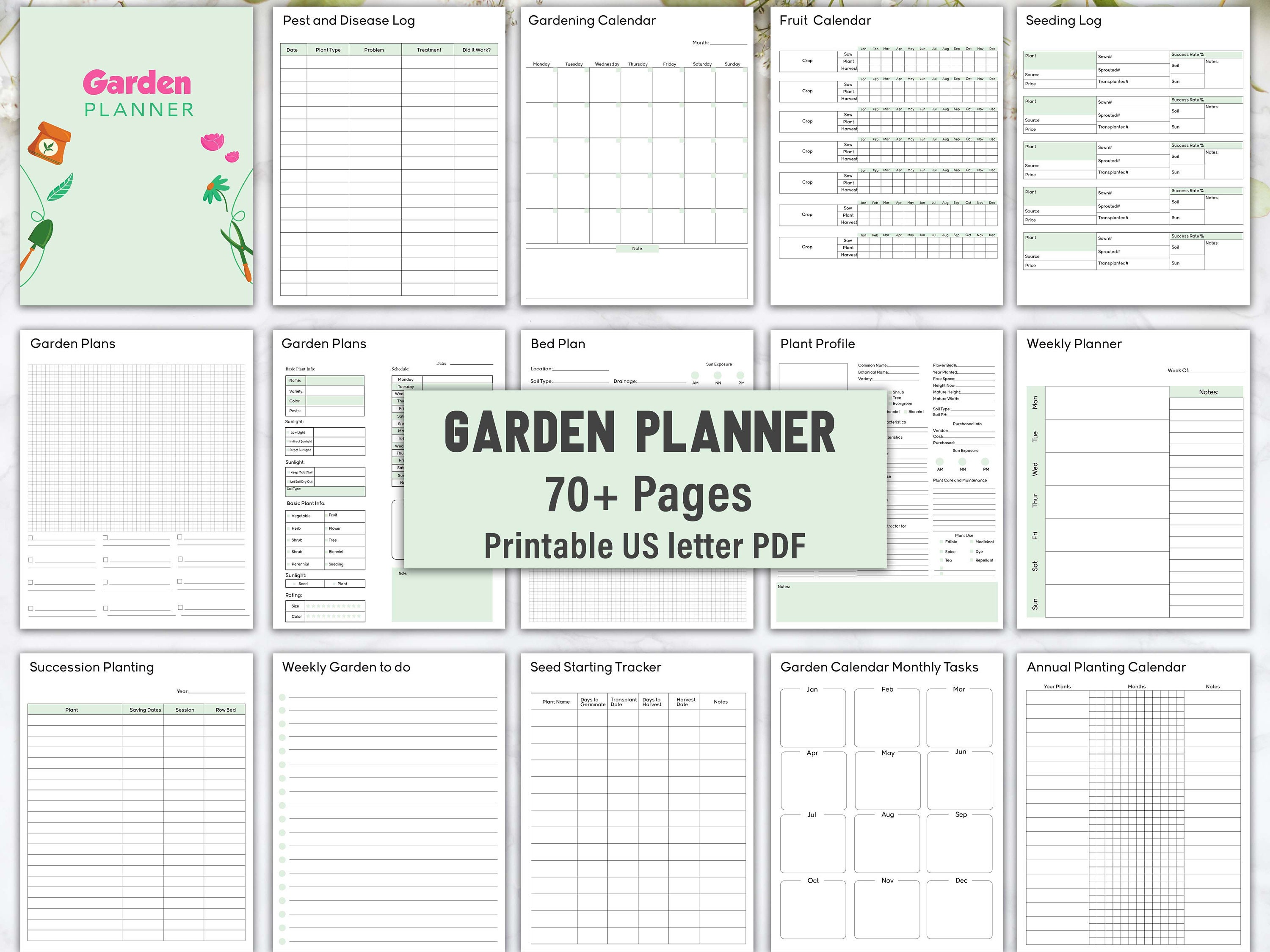 Garden Planner Printable Garden Planner Plant Planner - Etsy Australia