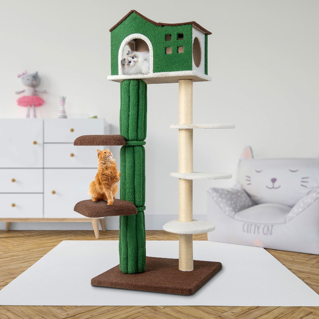Sturdy 6 Tier Cat Tree With Double Condo Cat Tree Tower With Etsy
