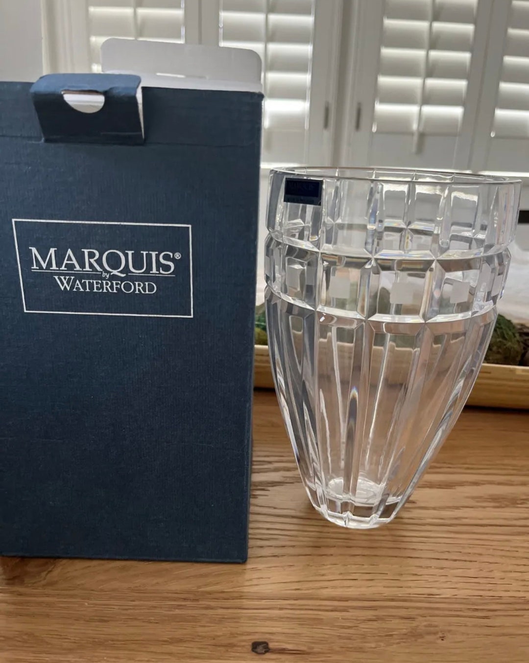 Marquis by Waterford 8 Vase Quadrata Clear Crystal Made in Poland New