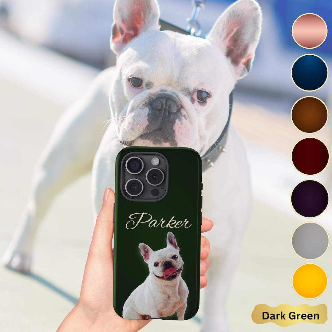 Custom Pet Phone Case Using Pet Photo Name Custom Dog Phone Case Custom