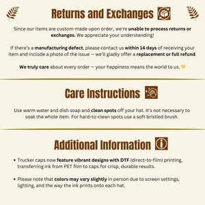 Since our items are custom-made upon order, we're unable to process returns or exchanges. We appreciate your understanding!
