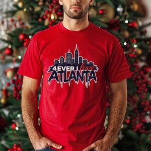 Atlanta Skyline Unisex Tee, City Pride Shirt, Graffiti Style 4ever I Love Atlanta Top, Georgia Gift, Team Spirit Apparel image 3