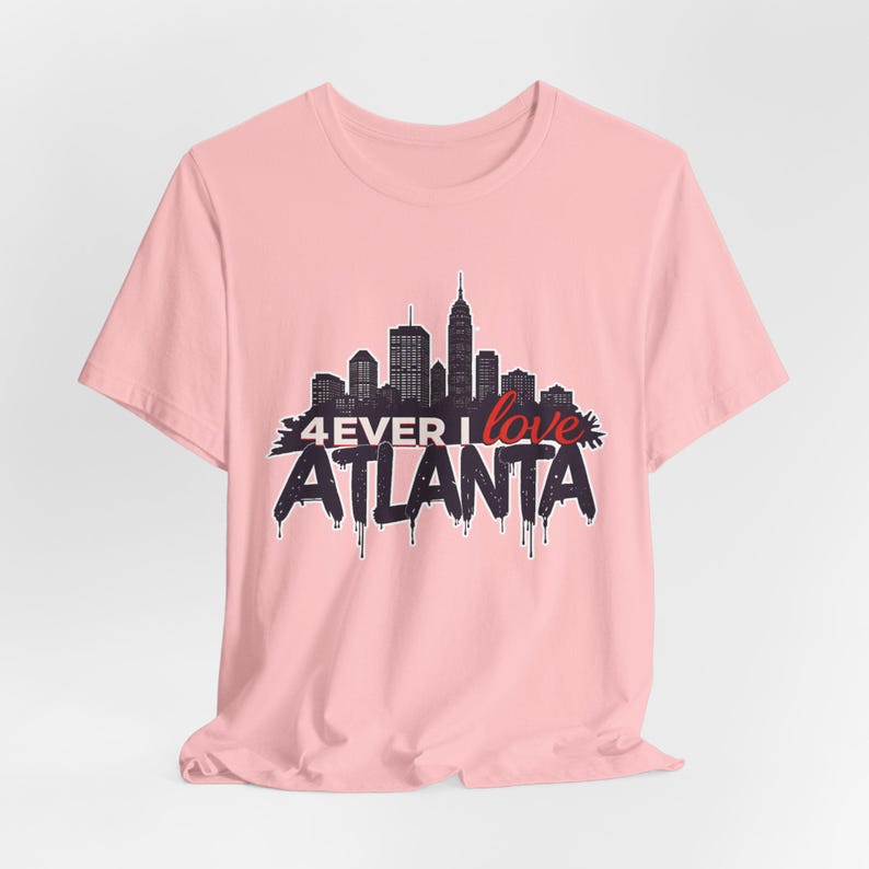 Atlanta Skyline Unisex Tee, City Pride Shirt, Graffiti Style 4ever I Love Atlanta Top, Georgia Gift, Team Spirit Apparel image 8