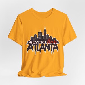 Atlanta Skyline Unisex Tee, City Pride Shirt, Graffiti Style 4ever I Love Atlanta Top, Georgia Gift, Team Spirit Apparel image 6