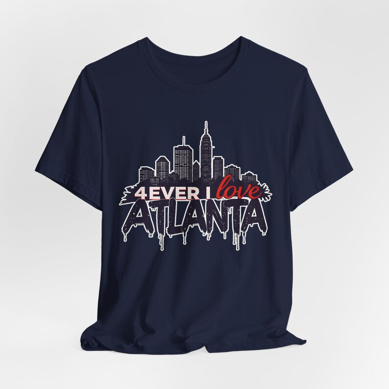 Atlanta Skyline Unisex Tee, City Pride Shirt, Graffiti Style 4ever I Love Atlanta Top, Georgia Gift, Team Spirit Apparel image 9