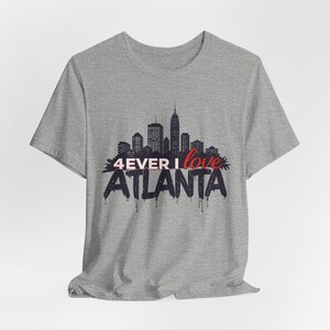 Atlanta Skyline Unisex Tee, City Pride Shirt, Graffiti Style 4ever I Love Atlanta Top, Georgia Gift, Team Spirit Apparel image 7