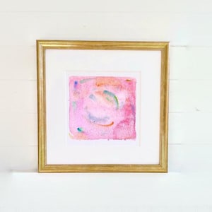 Eine Pastell Aquarell Malerei - original Aquarell 20x20 ohne Rahmen, 30x30 mit Rahmen
