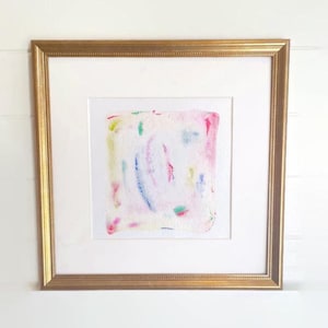 Eine Pastell Aquarell Malerei - original Aquarell 20x20 ohne Rahmen, 30x30 mit Rahmen