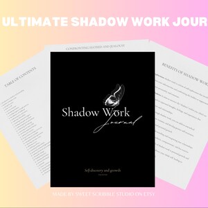 Shadow Work Journal | Mentalhealth | Burn Book | Shadow Work Templates ...