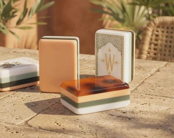 Tortoise Shell Mahjong Tile Set | Mahjong Tiles | Custom Aesthetic Mahjong Collection