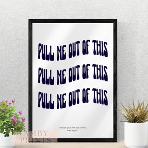 Fred nochmal Delilah (pull me out of this) Druck - Digital Poster Sofortdownload - FRED AGAIN Tour Musik Kunst Wand Kunst Merch