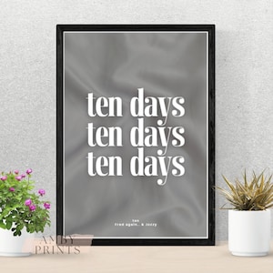 Fred Again Poster Ten Print - Digital Poster Instant Download - FRED AGAIN Actual Life Tour New Music Wall Art Skrillex Four Tet Glastonbury