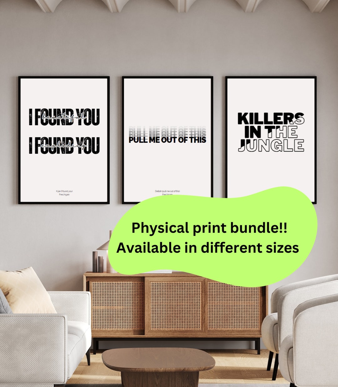 Fred Again Poster Set – Delilah, Rumble, Kyle Physical Prints - Etsy