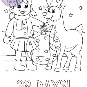 Christmas Countdown Colouring Pages - Printables - Kids Colouring Pages ...