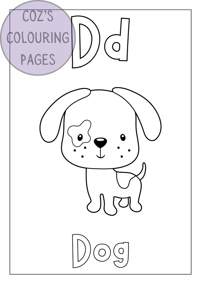 Alphabet Animal Colouring Pages Printables Kids Colouring Pages Digital ...