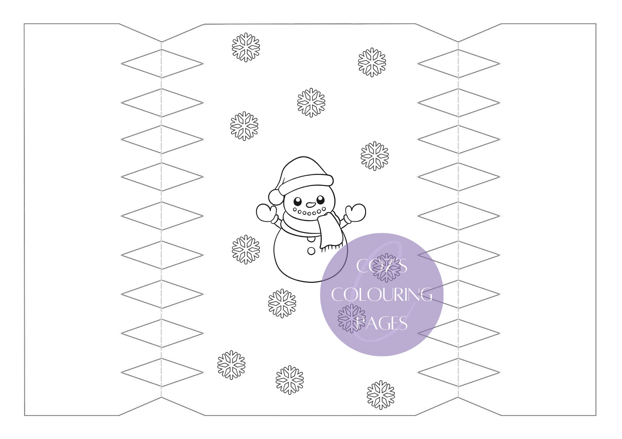 DIY Christmas Crackers - Colour Your Own Christmas Crackers - Printable ...