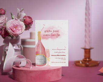 Galentine's Day Party Invitation Template | Galentine's Day Invite | Galentine's Day Invitation | Editable Valentine's Party Invitation