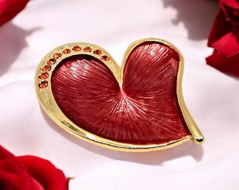 Broche magnético de corazón lleno de amor
