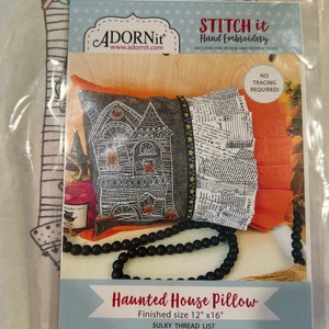 Adornit Halloween Haunted House Pillow Kit image 1