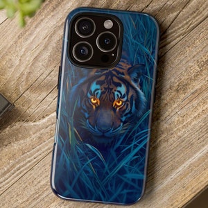 Tiger Tough Phone Case, Tiger Print Phone Cover, Durable Phone Case, Animal Lover Gift, Protective Phone Case, Wildlife Phone Case
