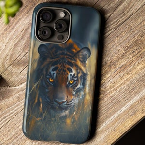 Tiger Tough Phone Case, Tiger Print Phone Cover, Durable Phone Case, Animal Lover Gift, Protective Phone Case, Wildlife Phone Case