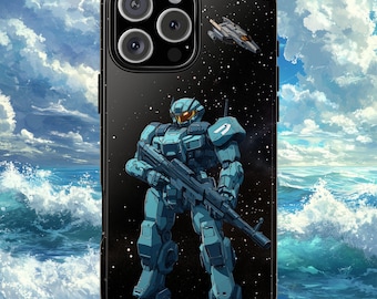 Sci Fi Anime Phone Case, Tough Cases for Mech Gundam Fans, Robot iPhone Cover, Protective Shell, Gift for Anime Lovers, Hard Phone Protector
