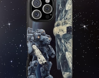 Anime Gundam Phone Case, Unique Tough Cases for Mech Fans, Custom Anime Mech Phone Cover, Cool Gundam Robot Case, Protective Anime Phone