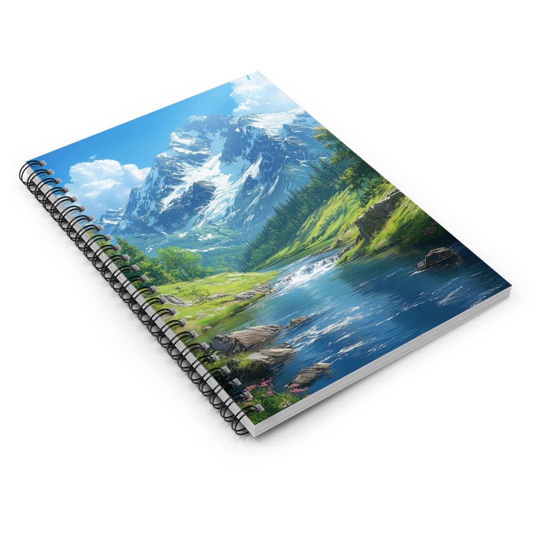 Scenic Landscape Spiral Notebook - Ruled Line, Personalized, Custom ...