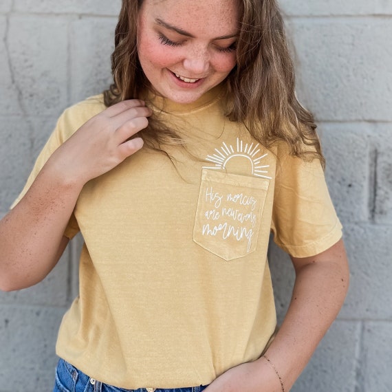 His Mercies are New Every Morning Trendy Christian Shirt His Mercies are New Every Morning Trendy Christian Shirt