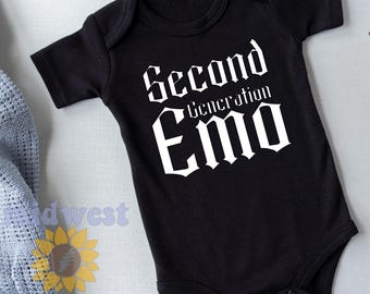 Infant Sized 'Second Generation EMO' Bodysuit in Black