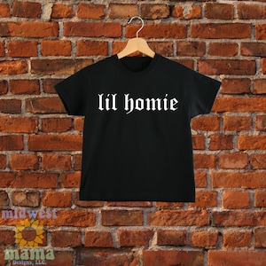 Toddler & Youth Sized &#39;Lil Homie&#39; Big and Little Matching T Shirt Father Son Shirts