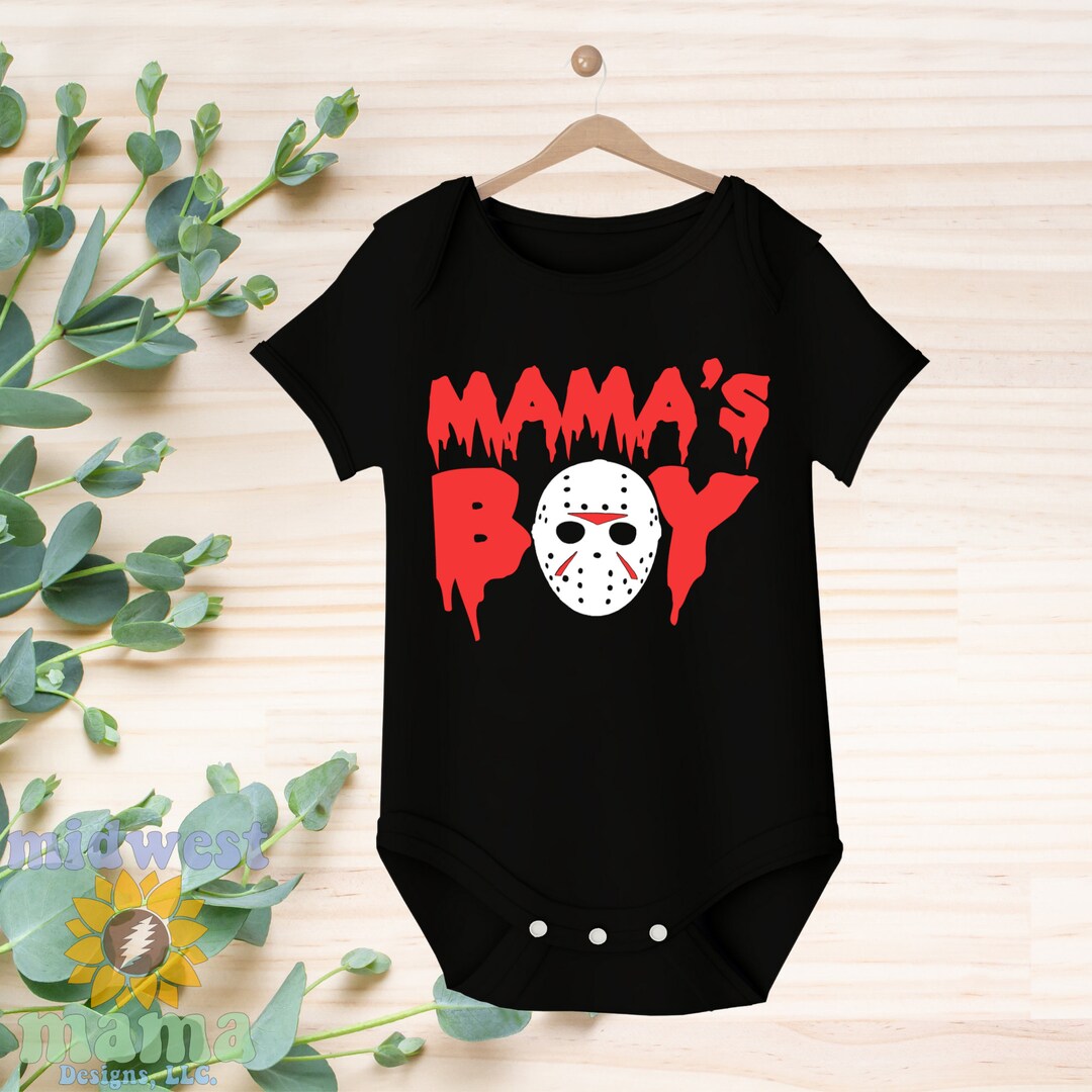 Mama's Boy Onesie Friday the 13th Mother Son Shirts Etsy