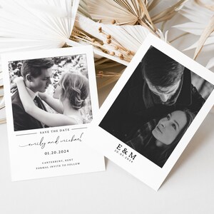 Minimalist Save The Date, Elegant Save The Date Template, Modern Save The Date, Printable Save The Dates, Save The Date Photo Invite, MN01