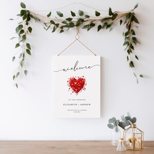 Minimalist Wedding Welcome Sign Template, Welcome To Our Wedding Sign, Printable Welcome Sign Wedding, Modern Large Wedding Sign, MN04