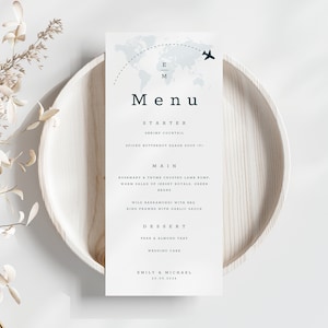 Grünes Hochzeitsmenü, Menükarte zum Ausdrucken, Sofort Download, 4x9 Menü, Grünes Menü, Hochzeitskarte, PA01