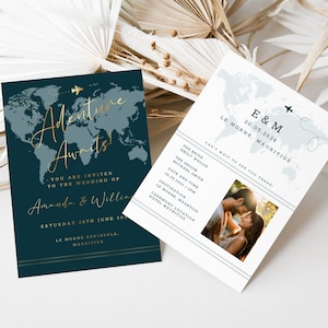 Passport Wedding Invitation, Destination Wedding Invitation, Destination Invites, Wedding Abroad, Travel Theme, Beach Wedding Invite, PA01