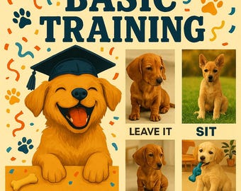 Basic Puppy Training Guide PDF | 5 Essential Commands Every Pawrent Should Teach | Instant Download