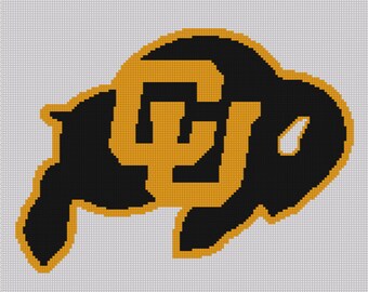 Crochet Colorado Buffaloes Word Chart/Graphgan Pattern