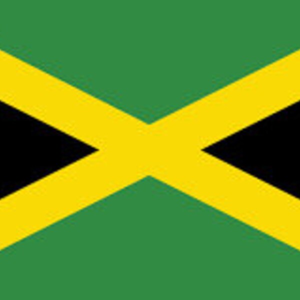 Flag of Jamaica Crochet Word Chart/Graphgan Pattern