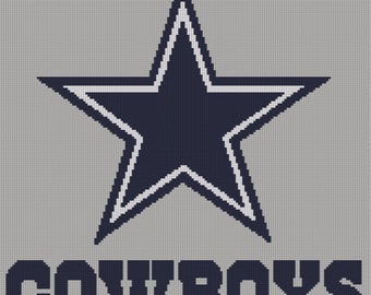 Dallas Cowboys Word Chart/Graphgan Pattern