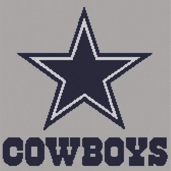 Dallas Cowboys Word Chart/Graphgan Pattern