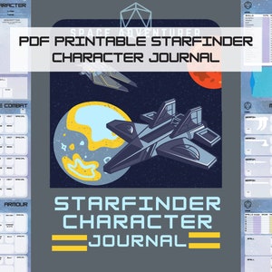 Starfinder Character Journal Printable PDF - Etsy