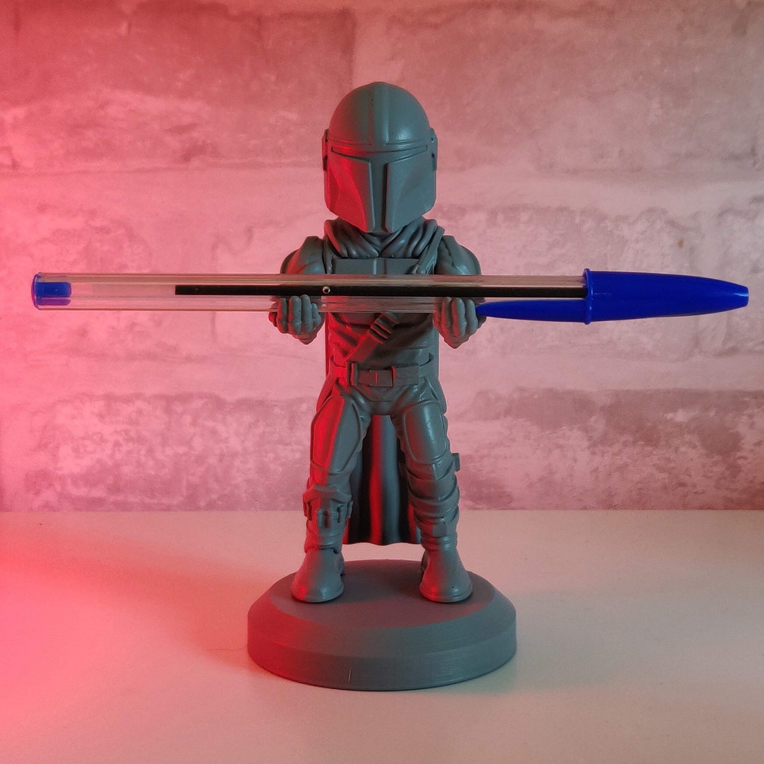 Mandalorian Desk Accessory Unique Office Gift for Scifi Etsy